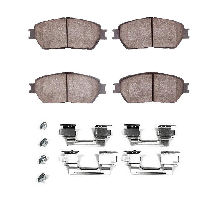 1310-0906-01 3000-Series Ceramic Brake Pads & Hardware Kit, 2002-2006 Lexus/Toyota/Scion, Position: Front