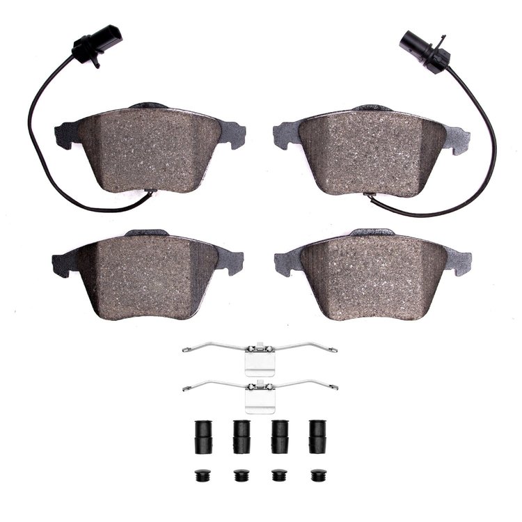 1310-0915-12 3000-Series Ceramic Brake Pads & Hardware Kit, 2000-2011 Audi/Volkswagen, Position: Front