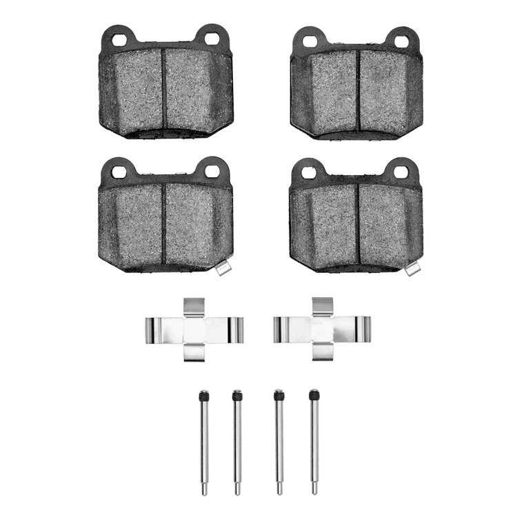 1310-0961-03 3000-Series Ceramic Brake Pads & Hardware Kit, 2004-2006 Maserati, Position: Rear