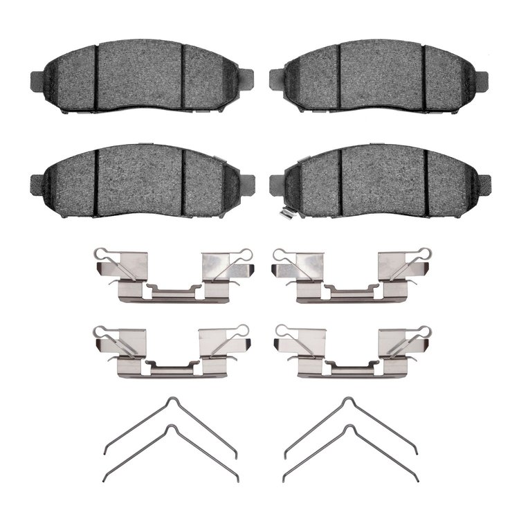 1310-1094-01 3000-Series Ceramic Brake Pads & Hardware Kit, Fits Select Multiple Makes/Models, Position: Front