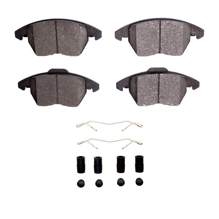 1310-1107-01 3000-Series Ceramic Brake Pads & Hardware Kit, 2005-2018 Audi/Volkswagen, Position: Front