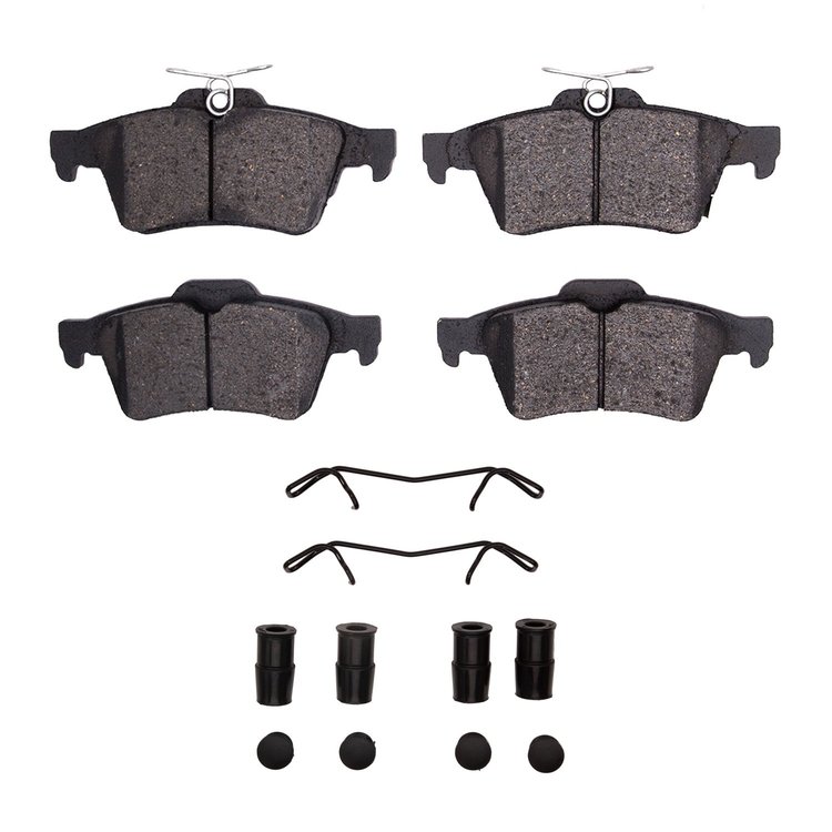 1310-1564-01 3000-Series Ceramic Brake Pads & Hardware Kit, 2016-2018 Ford/Lincoln/Mercury/Mazda, Position: Rear