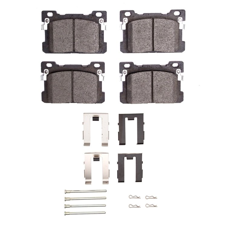1310-1976-01 3000-Series Ceramic Brake Pads & Hardware Kit, 2017-2020 Kia/Hyundai/Genesis, Position: Rear