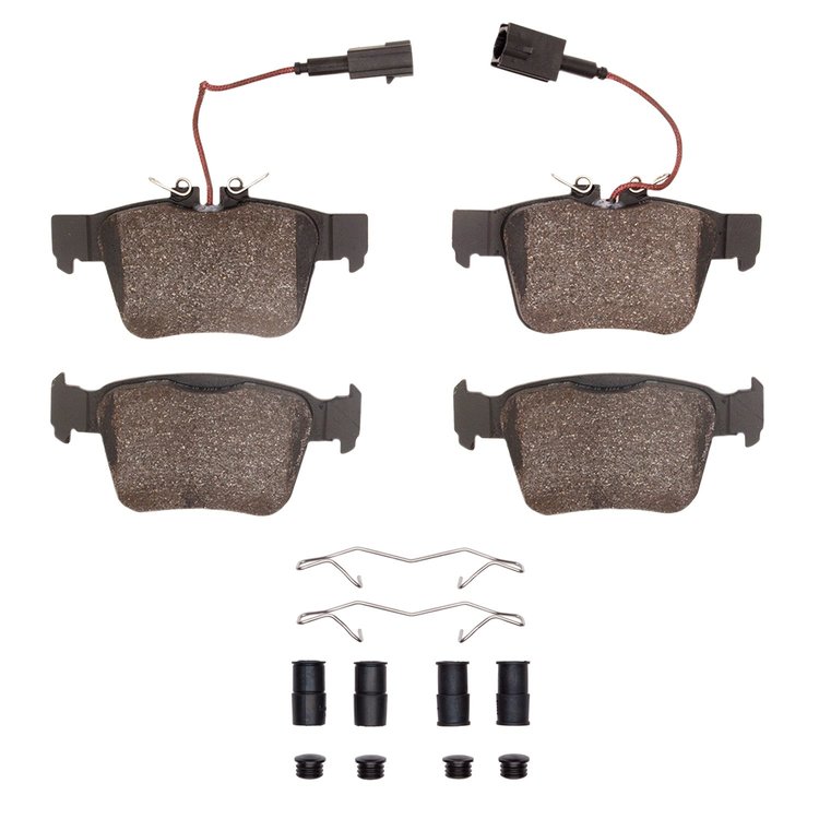 1310-1989-11 3000-Series Ceramic Brake Pads & Hardware Kit, 2017-2021 Alfa Romeo, Position: Rear