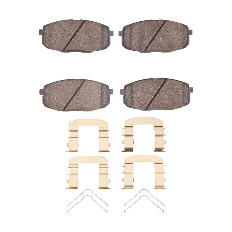1310-2035-04 3000-Series Ceramic Brake Pads & Hardware Kit, 2010-2013 Kia/Hyundai/Genesis, Position: Front