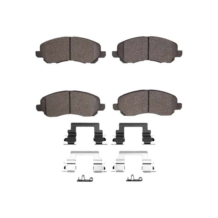 1310-2057-01 3000-Series Ceramic Brake Pads & Hardware Kit, 2016-2017 Mopar, Position: Front