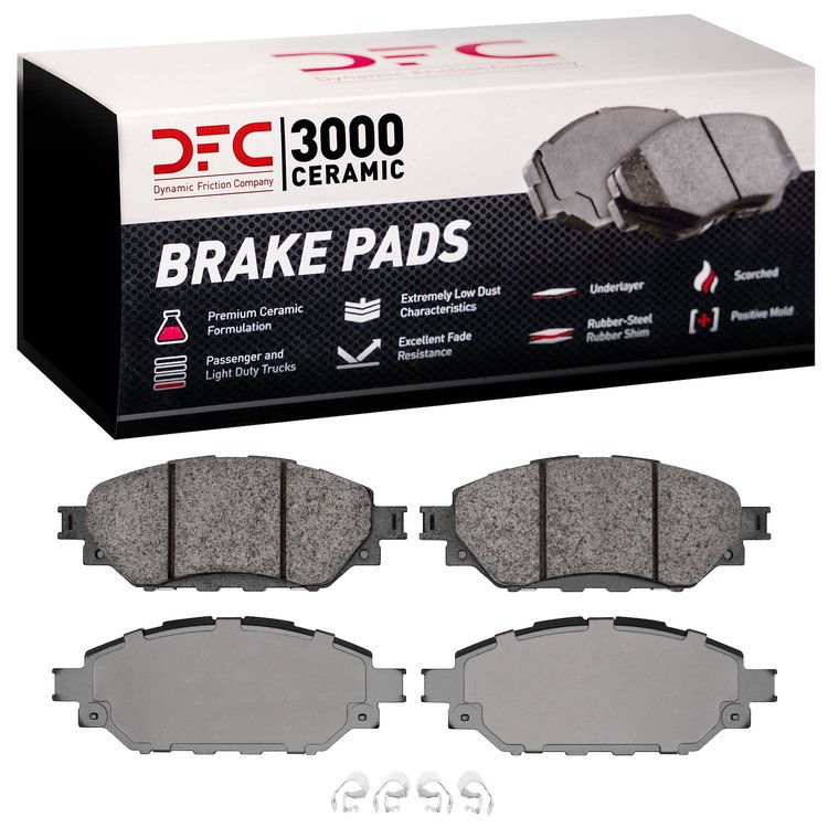 1310-2058-00 3000-Series Ceramic Brake Pads, 2016-2018 Lexus/Toyota/Scion, Position: Front