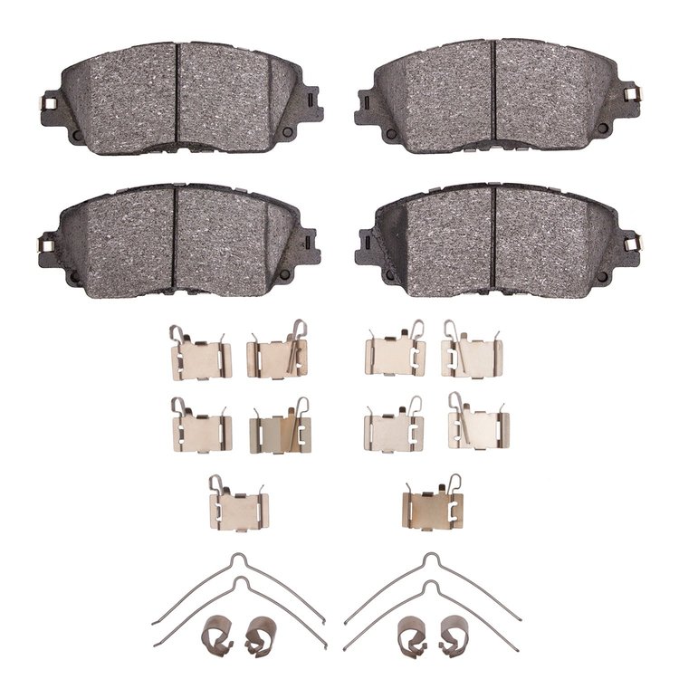 1310-2076-01 3000-Series Ceramic Brake Pads & Hardware Kit, Fits Select Lexus/Toyota/Scion, Position: Front