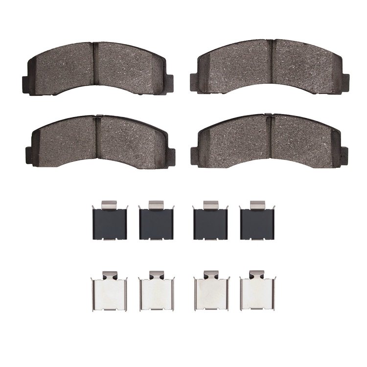 1310-2087-01 3000-Series Ceramic Brake Pads & Hardware Kit, 2010-2021 Ford/Lincoln/Mercury/Mazda, Position: Front