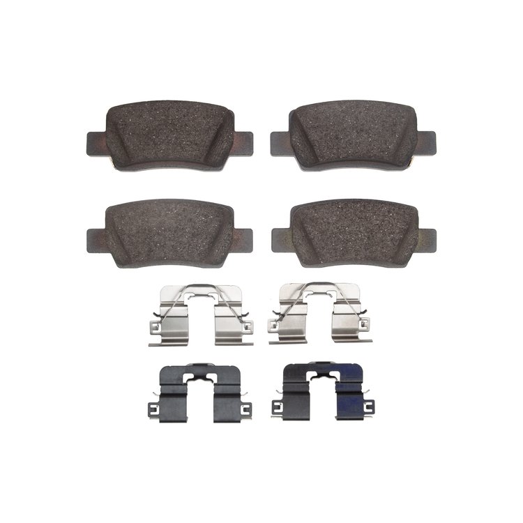 1310-2373-01 3000-Series Ceramic Brake Pads & Hardware Kit, Fits Select Kia/Hyundai/Genesis, Position: Rear