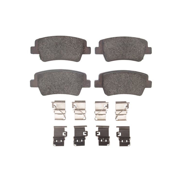 1310-2395-01 3000-Series Ceramic Brake Pads & Hardware Kit, Fits Select Kia/Hyundai/Genesis, Position: Rear