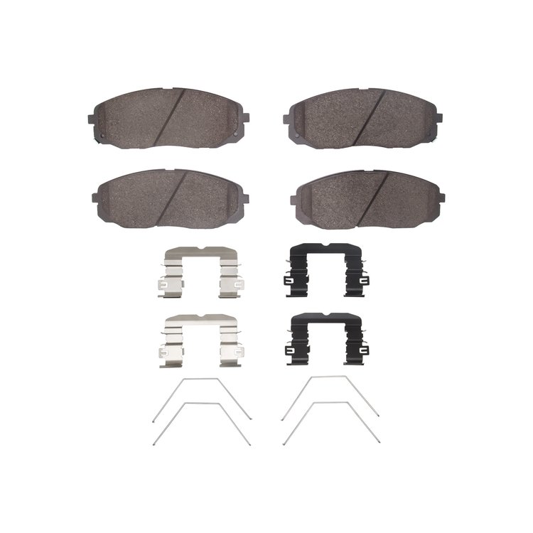 1310-2408-01 3000-Series Ceramic Brake Pads & Hardware Kit, 2021-2021 Kia/Hyundai/Genesis, Position: Front