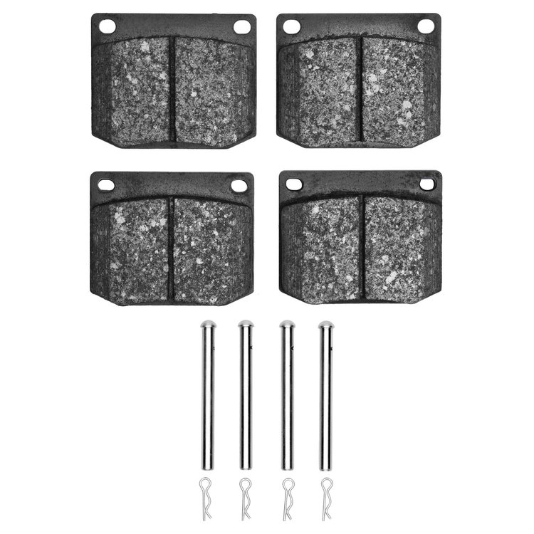 1311-0002-01 3000-Series Semi-Metallic Brake Pads & Hardware Kit, 1961-1972 Multiple Makes/Models, Position: Front