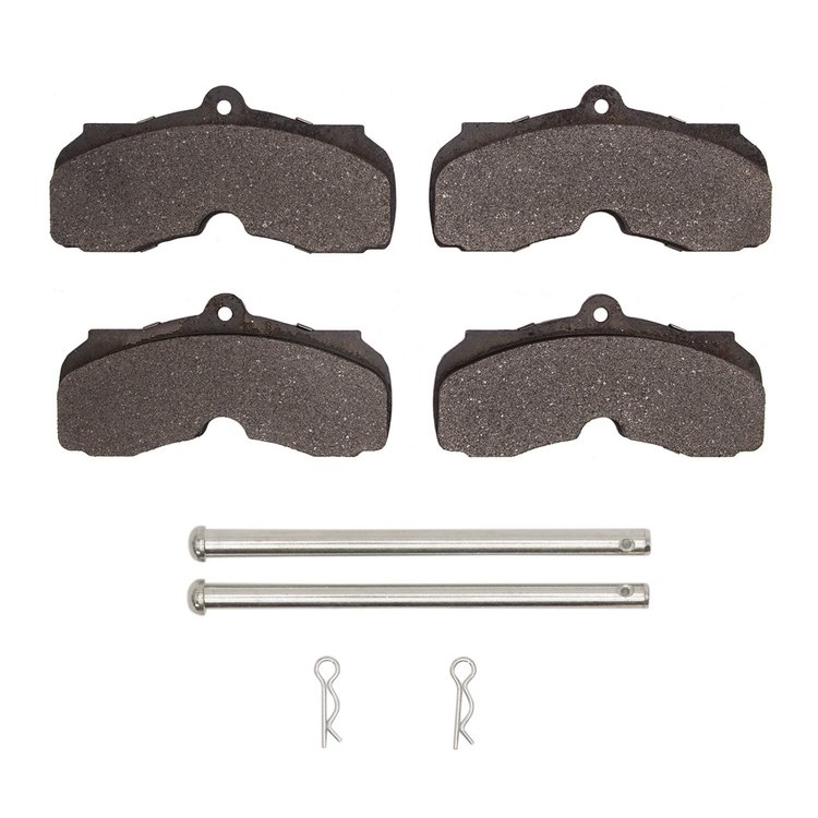 1311-0003-01 3000-Series Semi-Metallic Brake Pads & Hardware Kit, 1967-1968 GM, Position: Front