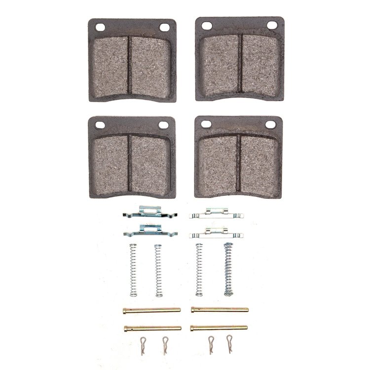 1311-0041-01 3000-Series Semi-Metallic Brake Pads & Hardware Kit, 1970-1982 Multiple Makes/Models, Position: Front