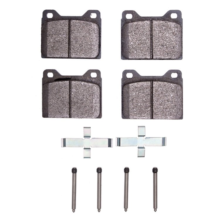 1311-0056-02 3000-Series Semi-Metallic Brake Pads & Hardware Kit, 1967-1974 Volvo, Position: Front