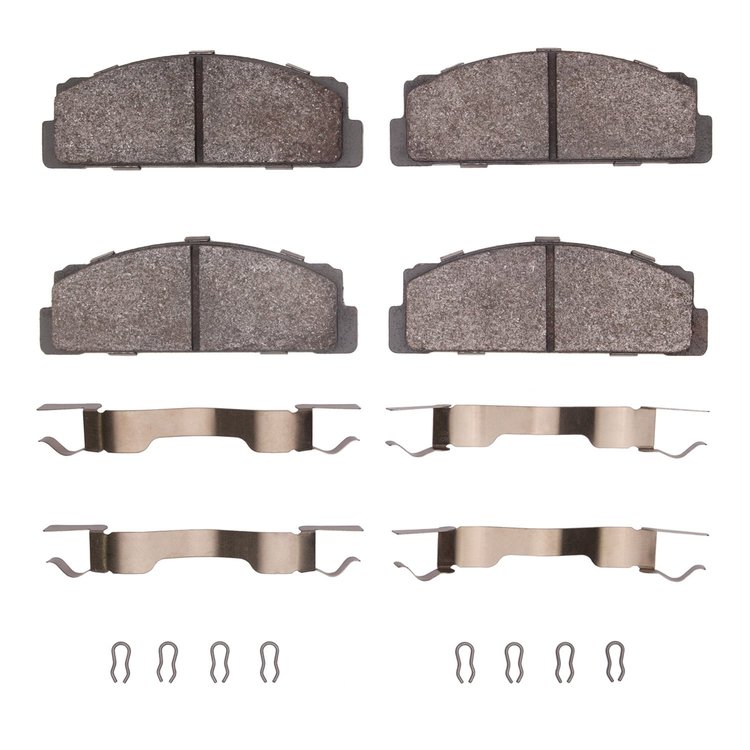 1311-0071-01 3000-Series Semi-Metallic Brake Pads & Hardware Kit, 1966-1983 Mopar, Position: Rear