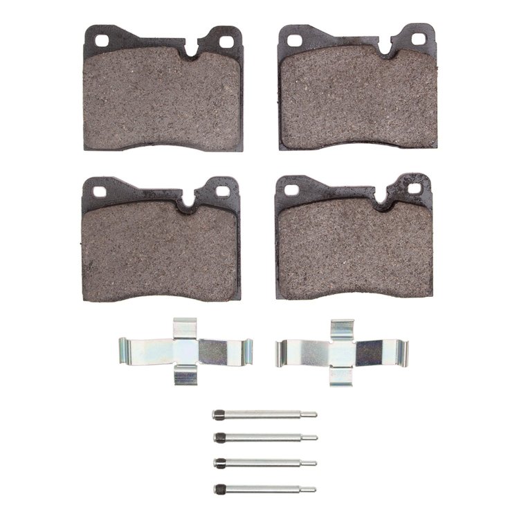 1311-0082-01 3000-Series Semi-Metallic Brake Pads & Hardware Kit, 1969-1976 BMW, Position: Front