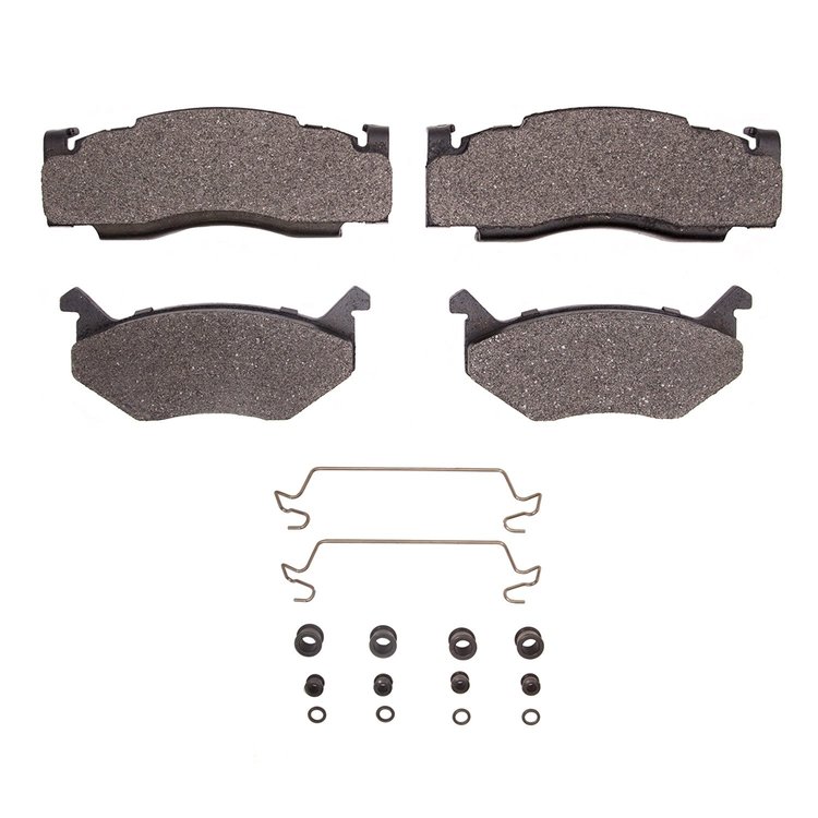 1311-0084-02 3000-Series Semi-Metallic Brake Pads & Hardware Kit, 1975-1975 Mopar, Position: Front