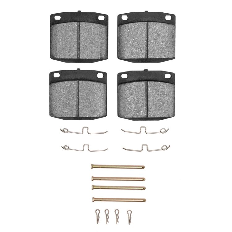 1311-0117-02 3000-Series Semi-Metallic Brake Pads & Hardware Kit, 1976-1981 Infiniti/Nissan, Position: Front