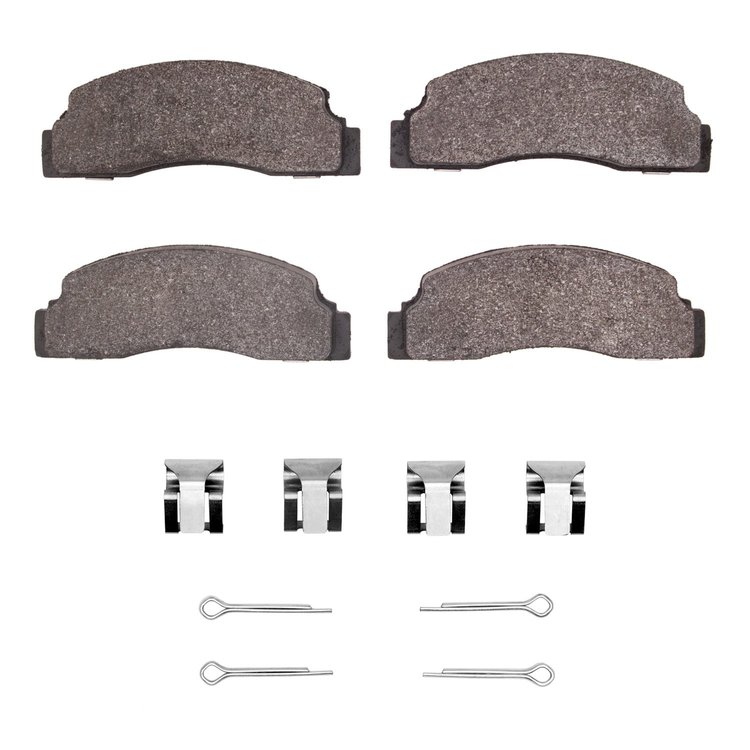 1311-0133-01 3000-Series Semi-Metallic Brake Pads & Hardware Kit, 1978-1980 Ford/Lincoln/Mercury/Mazda, Position: Front