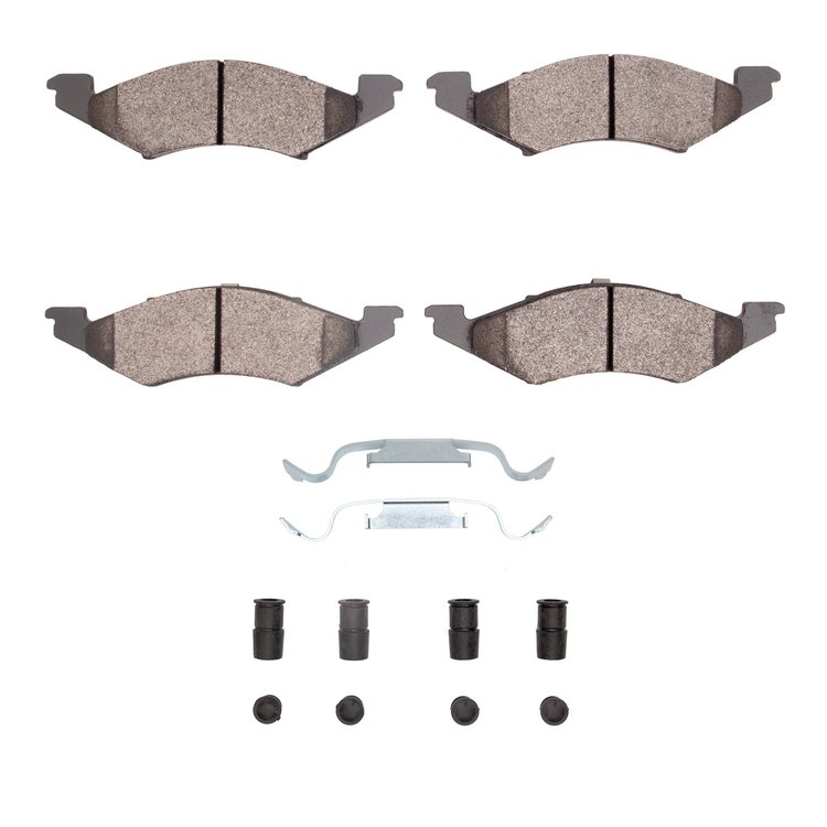 1311-0179-01 3000-Series Semi-Metallic Brake Pads & Hardware Kit, 1981-1982 Ford/Lincoln/Mercury/Mazda, Position: Front