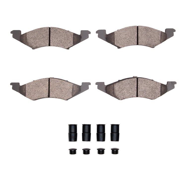 1311-0179-02 3000-Series Semi-Metallic Brake Pads & Hardware Kit, 1983-1983 Ford/Lincoln/Mercury/Mazda, Position: Front