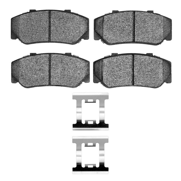 1311-0270-01 3000-Series Semi-Metallic Brake Pads & Hardware Kit, 1982-1987 Volvo, Position: Front