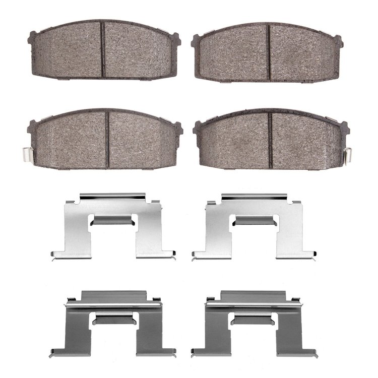 1311-0274-02 3000-Series Semi-Metallic Brake Pads & Hardware Kit, 1986-1986 Infiniti/Nissan, Position: Front