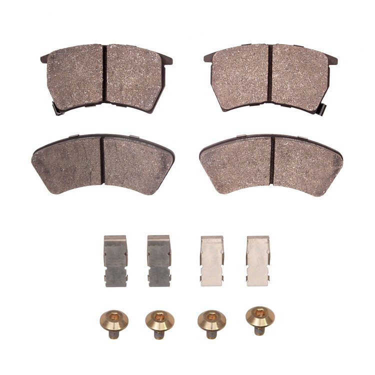 1311-0348-01 3000-Series Semi-Metallic Brake Pads & Hardware Kit, 1987-1989 Ford/Lincoln/Mercury/Mazda, Position: Front