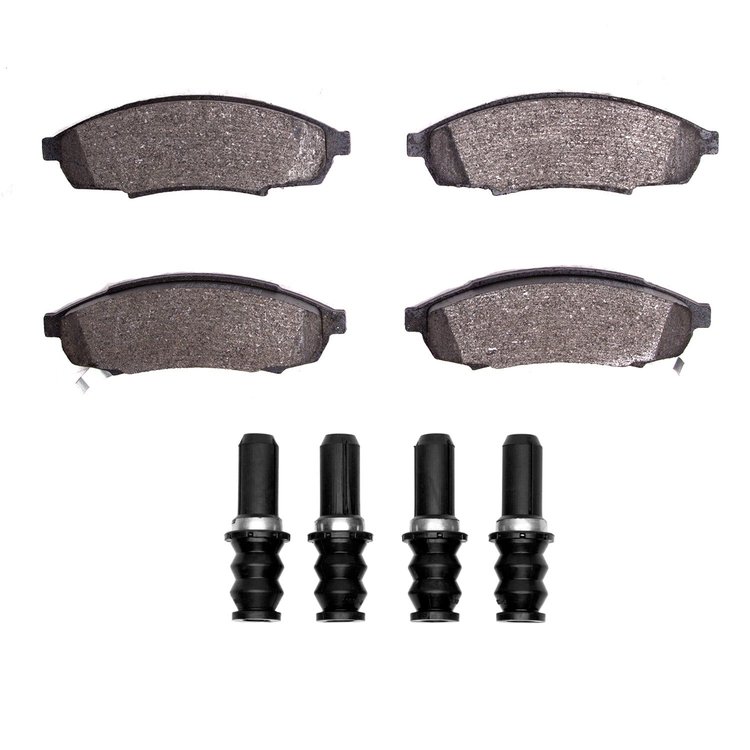 1311-0376-01 3000-Series Semi-Metallic Brake Pads & Hardware Kit, 1988-2001 GM, Position: Front