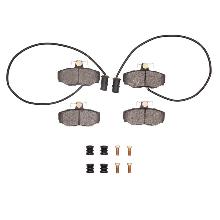 1311-0408-01 3000-Series Semi-Metallic Brake Pads & Hardware Kit, 1987-1987 Jaguar, Position: Rear