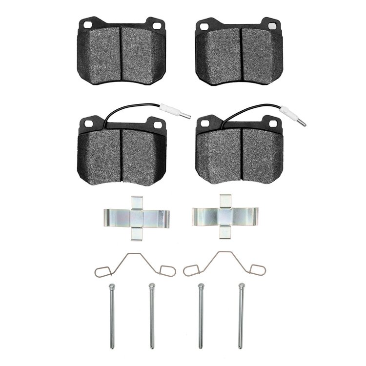1311-0455-01 3000-Series Semi-Metallic Brake Pads & Hardware Kit, 1977-1989 Peugeot, Position: Front