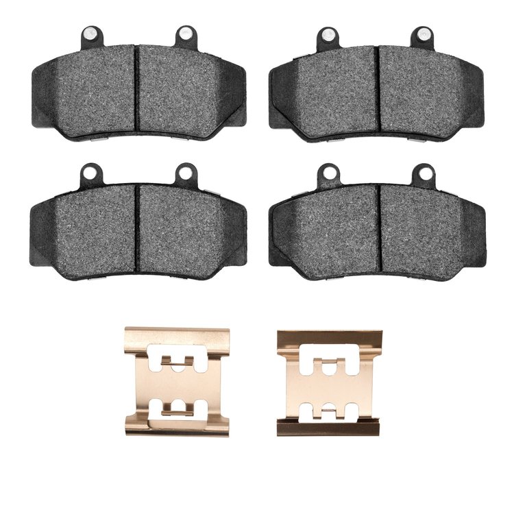 1311-0492-01 3000-Series Semi-Metallic Brake Pads & Hardware Kit, 1982-1992 Volvo, Position: Front