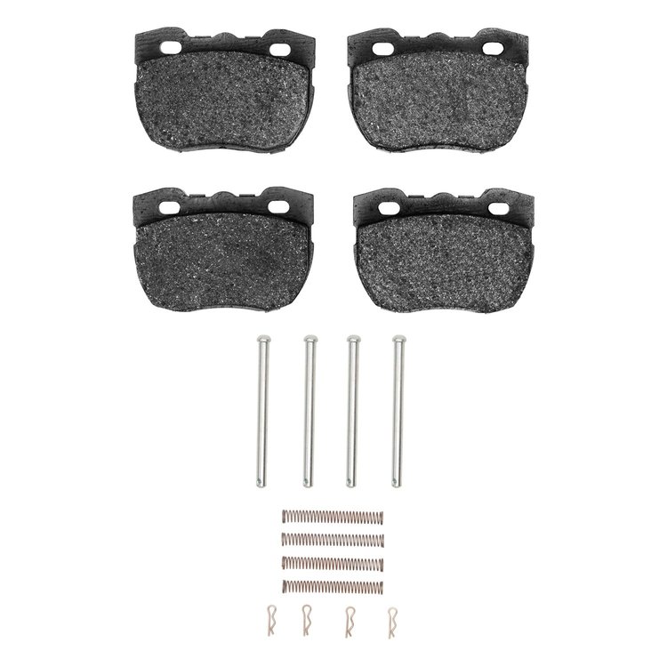 1311-0520-01 3000-Series Semi-Metallic Brake Pads & Hardware Kit, 1990-1995 Land Rover, Position: Front