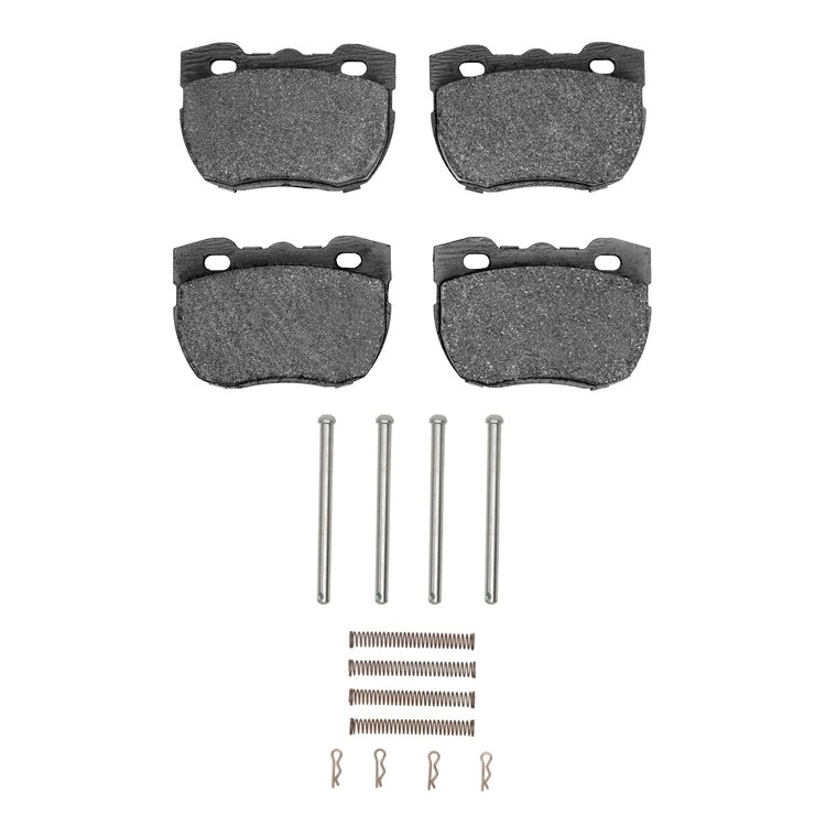 1311-0520-11 3000-Series Semi-Metallic Brake Pads & Hardware Kit, 1994-1999 Land Rover, Position: Front