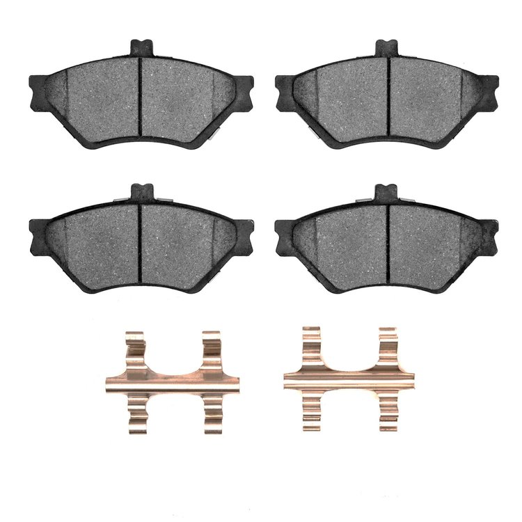 1311-0678-01 3000-Series Semi-Metallic Brake Pads & Hardware Kit, 1995-1997 Ford/Lincoln/Mercury/Mazda, Position: Front