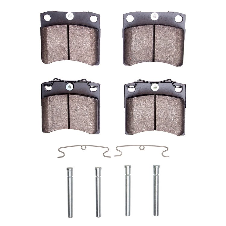 1311-0703-01 3000-Series Semi-Metallic Brake Pads & Hardware Kit, 1992-1999 Audi/Volkswagen, Position: Front