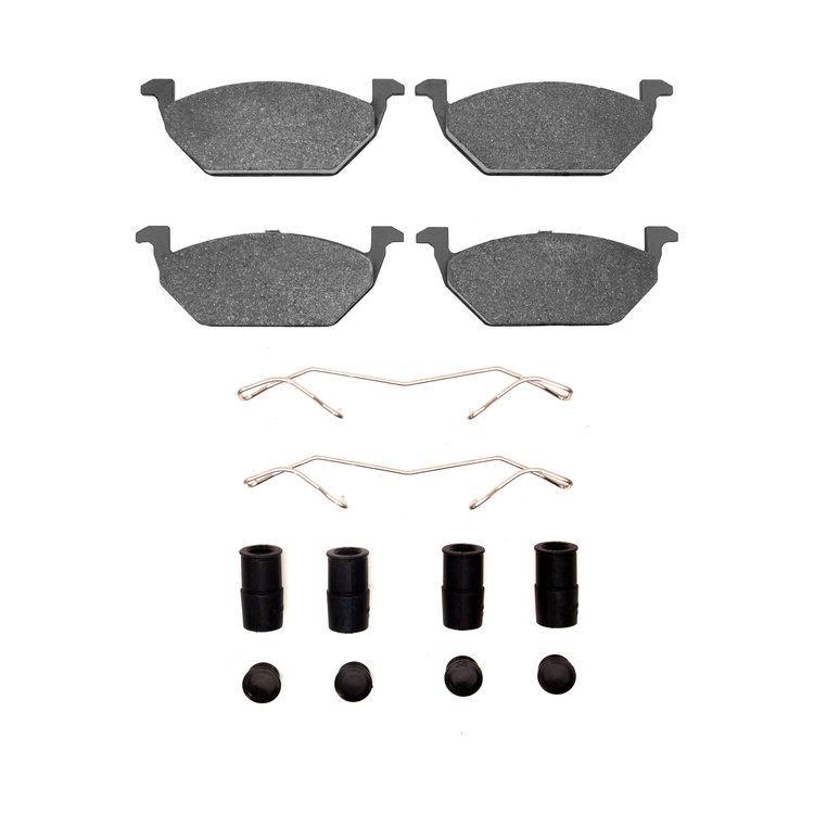 1311-0768-02 3000-Series Semi-Metallic Brake Pads & Hardware Kit, 1998-2019 Audi/Volkswagen, Position: Front