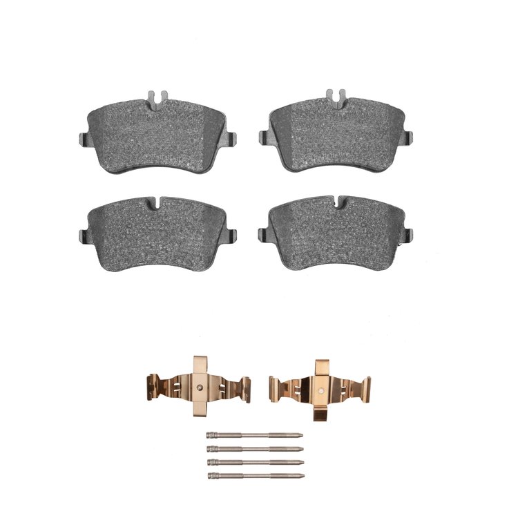1311-0872-03 3000-Series Semi-Metallic Brake Pads & Hardware Kit, 2001-2011 Mercedes-Benz, Position: Front