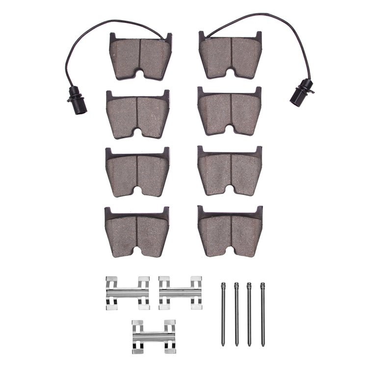 1311-1029-01 3000-Series Semi-Metallic Brake Pads & Hardware Kit, 2003-2016 Multiple Makes/Models, Position: Front