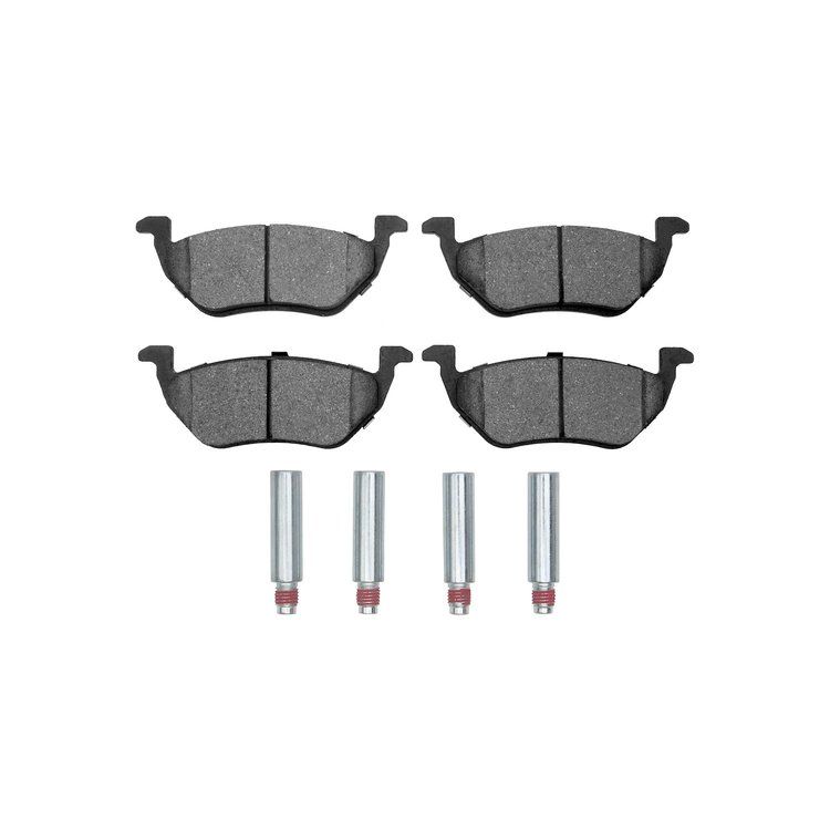 1311-1055-01 3000-Series Semi-Metallic Brake Pads & Hardware Kit, 2005-2008 Ford/Lincoln/Mercury/Mazda, Position: Rear