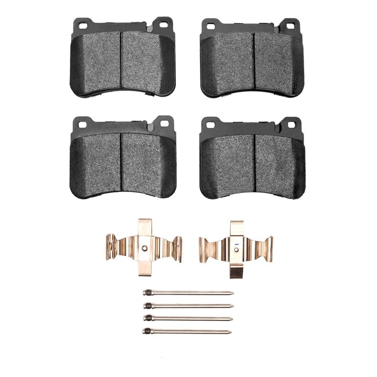 1311-1121-01 3000-Series Semi-Metallic Brake Pads & Hardware Kit, 2005-2011 Mercedes-Benz, Position: Front