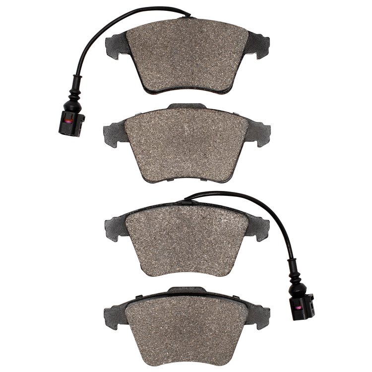 1311-1174-09 3000-Series Semi-Metallic Brake Pads & Hardware Kit, 2010-2015 Audi/Volkswagen, Position: Front