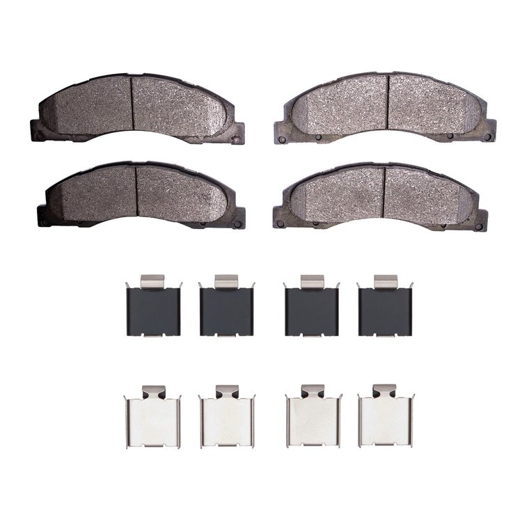1311-1328-01 3000-Series Semi-Metallic Brake Pads & Hardware Kit, Fits Select Ford/Lincoln/Mercury/Mazda, Position: Front,Fr