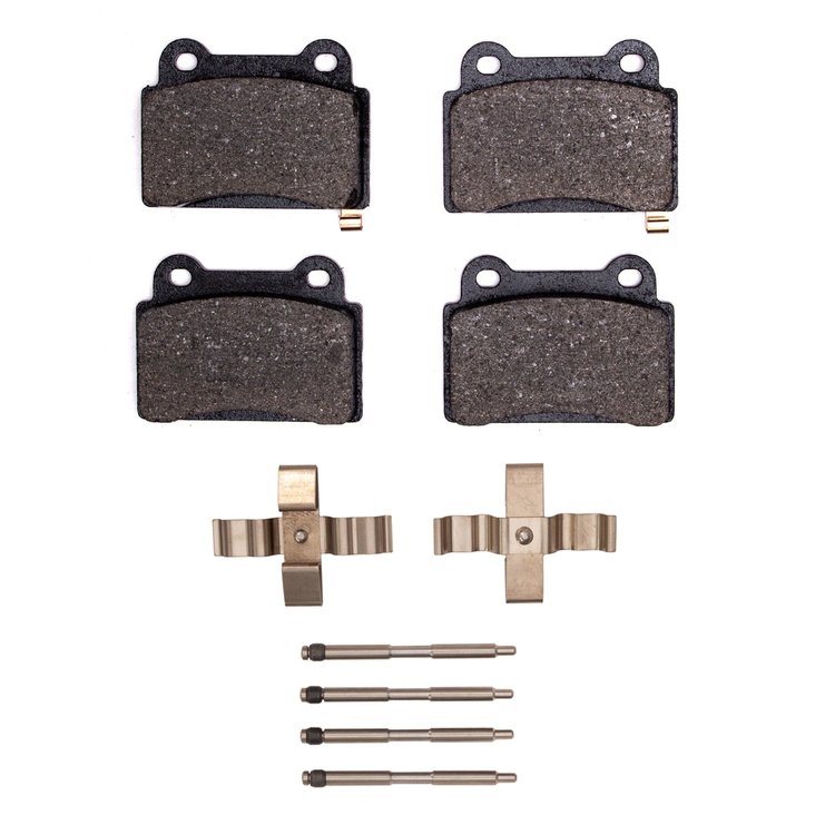 1311-1368-01 3000-Series Semi-Metallic Brake Pads & Hardware Kit, 2008-2015 Mitsubishi, Position: Rear