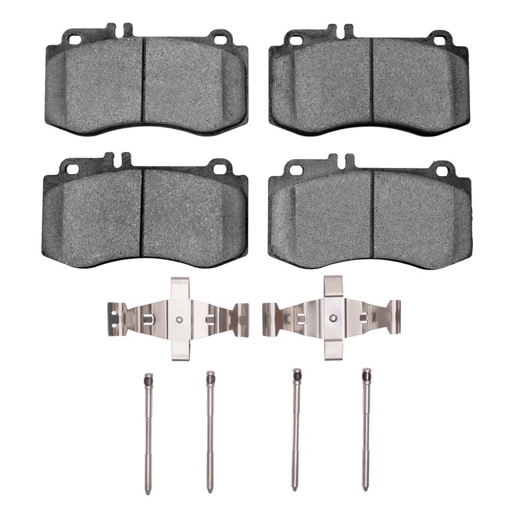 1311-1420-01 3000-Series Semi-Metallic Brake Pads & Hardware Kit, 2010-2017 Mercedes-Benz, Position: Front