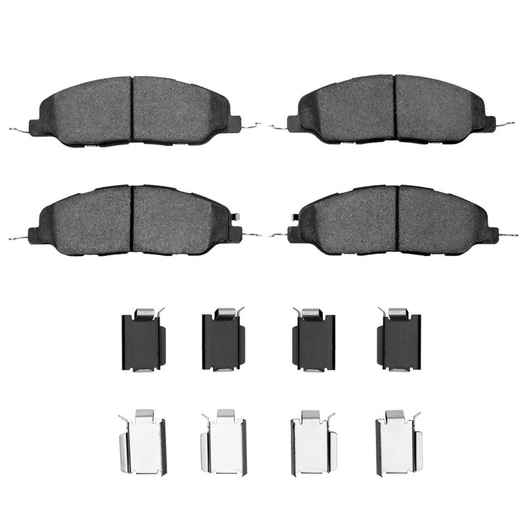 1311-1463-01 3000-Series Semi-Metallic Brake Pads & Hardware Kit, 2005-2014 Ford/Lincoln/Mercury/Mazda, Position: Front