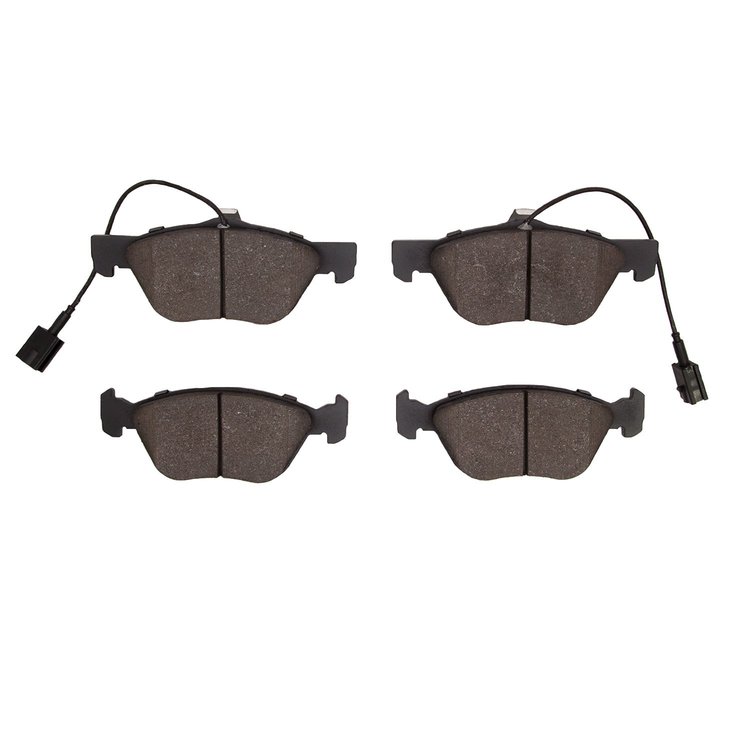 1311-1476-09 3000-Series Semi-Metallic Brake Pads & Hardware Kit, 2002-2007 Alfa Romeo, Position: Front