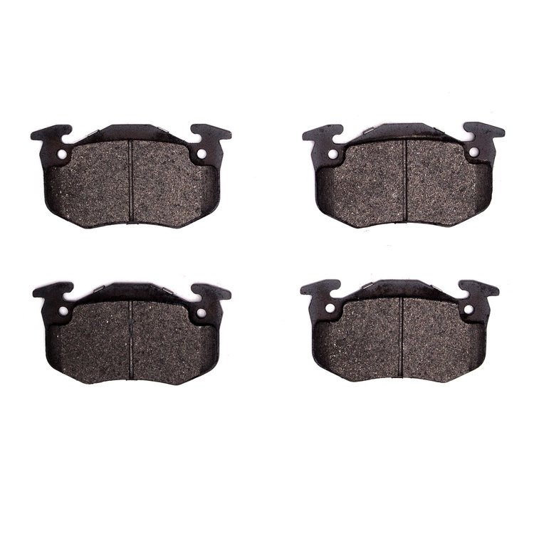 1311-1482-09 3000-Series Semi-Metallic Brake Pads & Hardware Kit, 2002-2010 Renault, Position: Rear